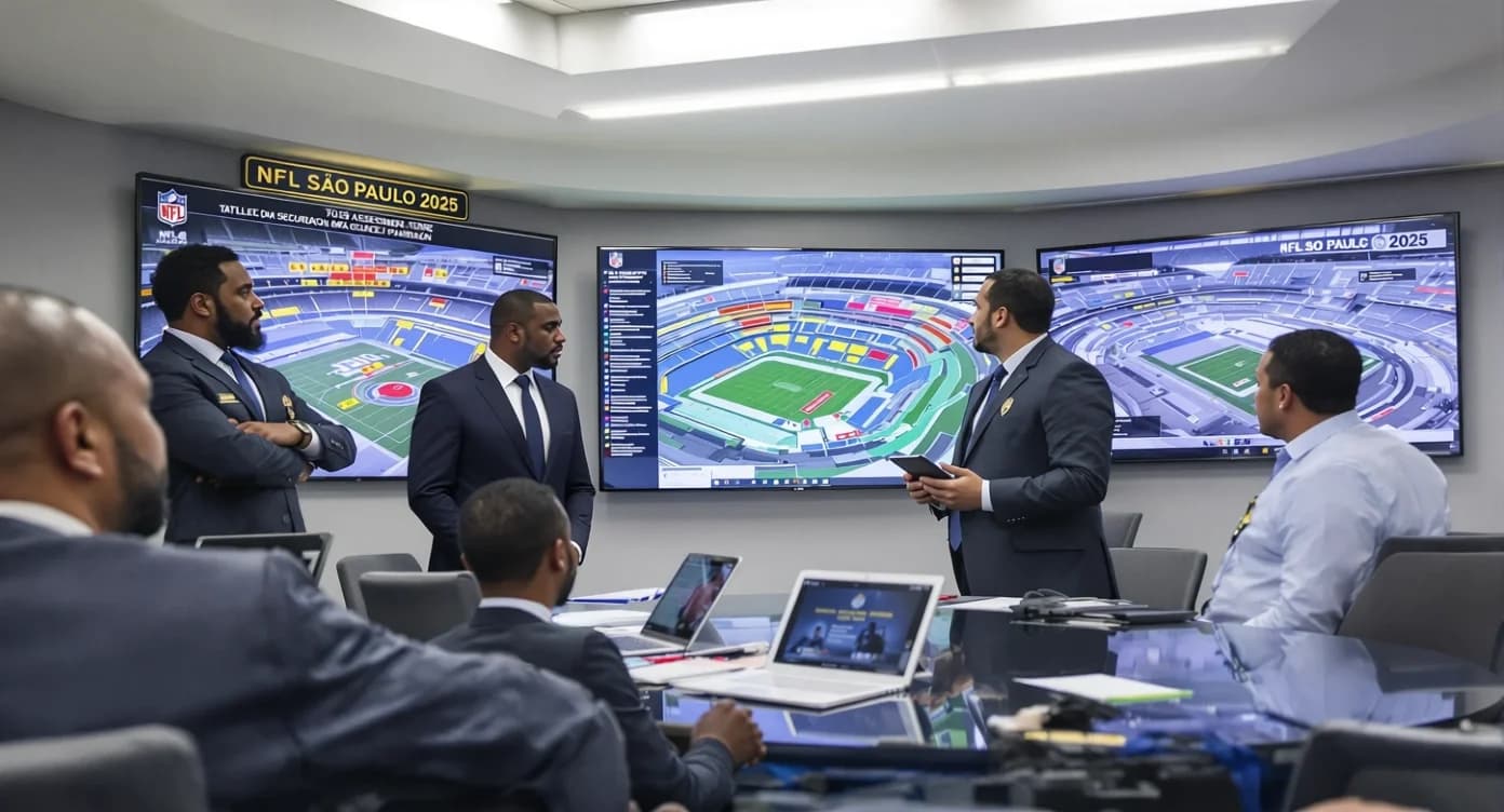Cronograma de Operações de Segurança NFL - 72 horas de coordenação multi-track