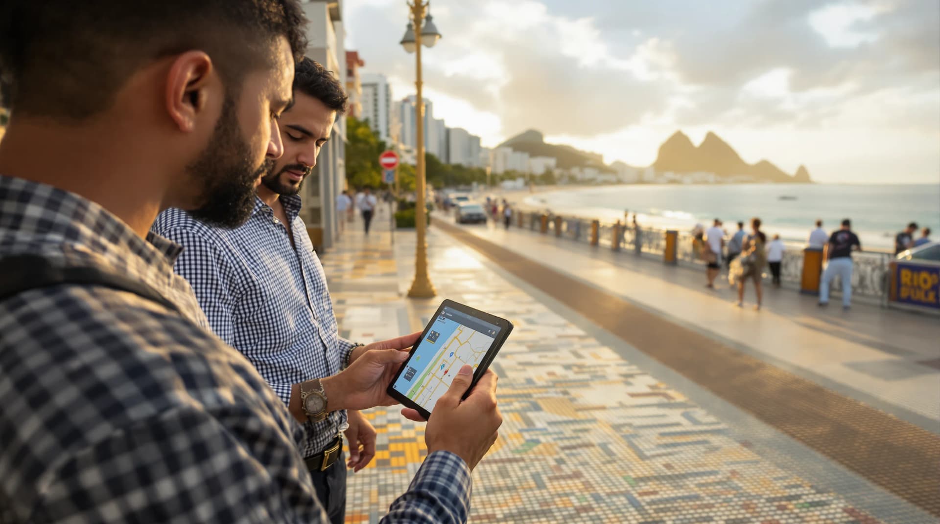 Security team conducting advance planning in Rio