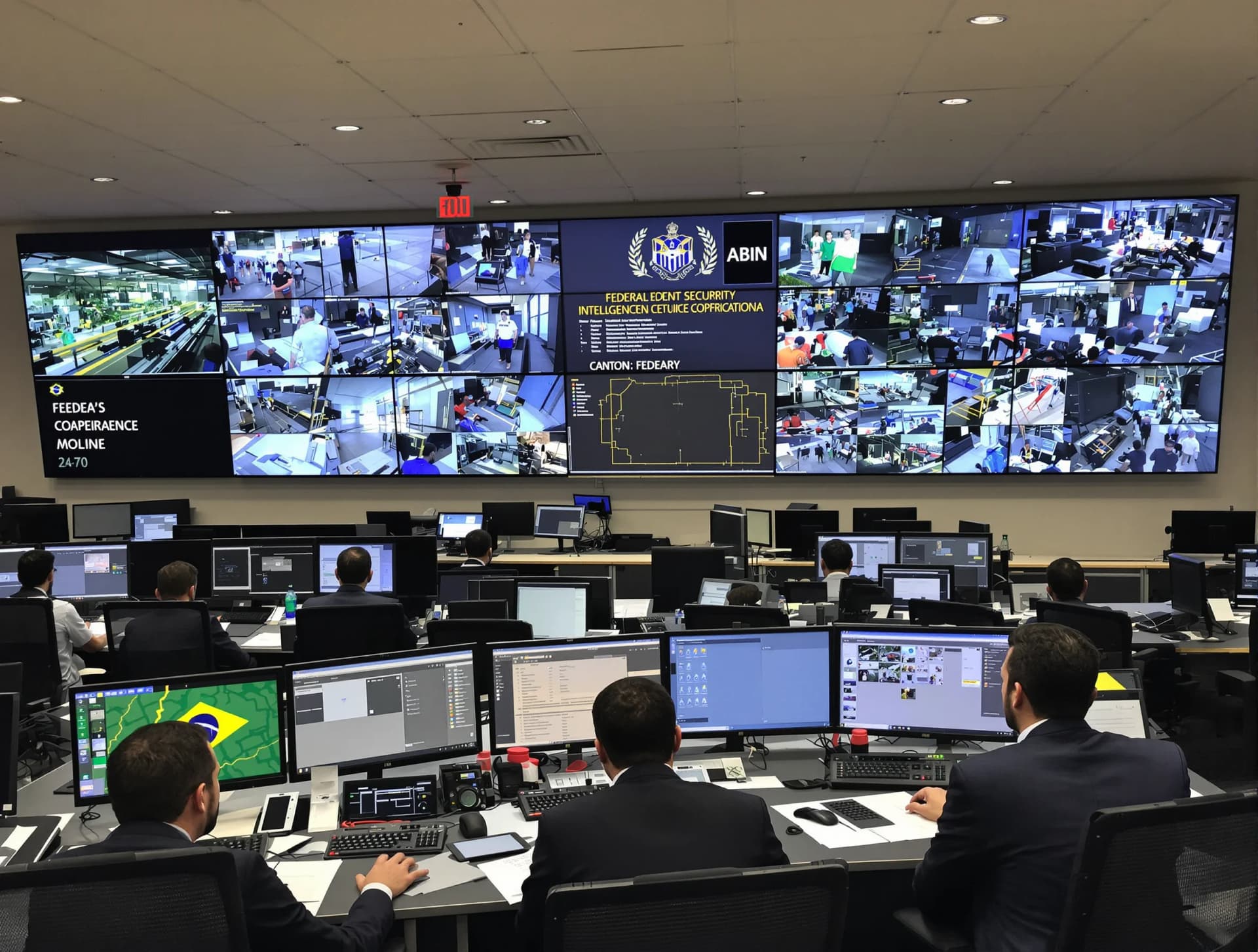 Centro de monitoramento político em Brasília