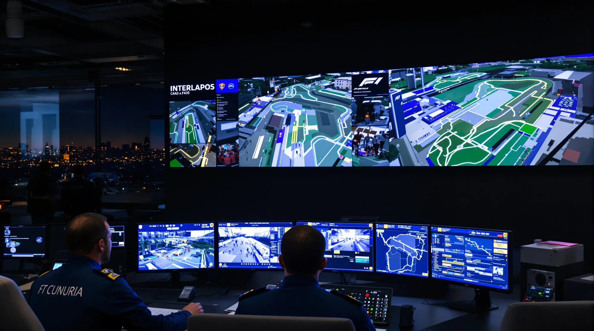Vanguard Attaché security command center monitoring Interlagos F1 circuit