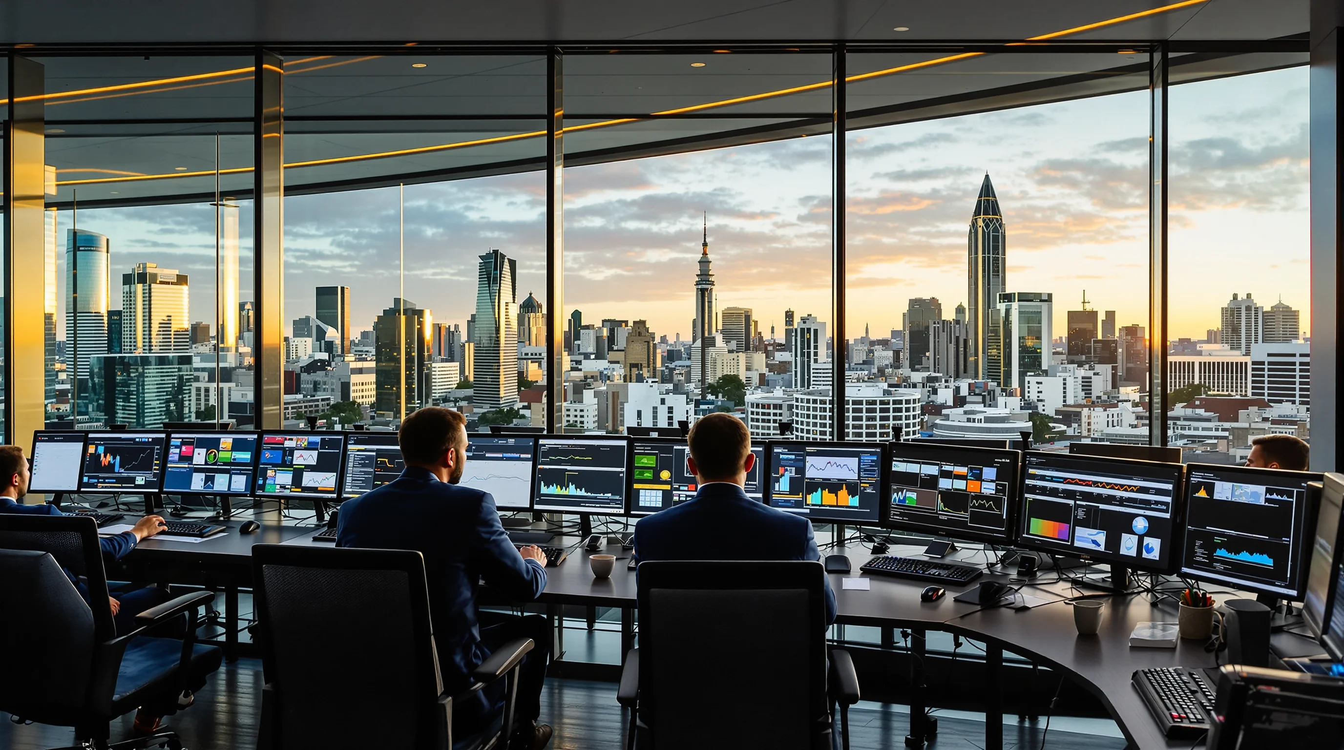 Distrito financeiro de São Paulo com arranha-céus