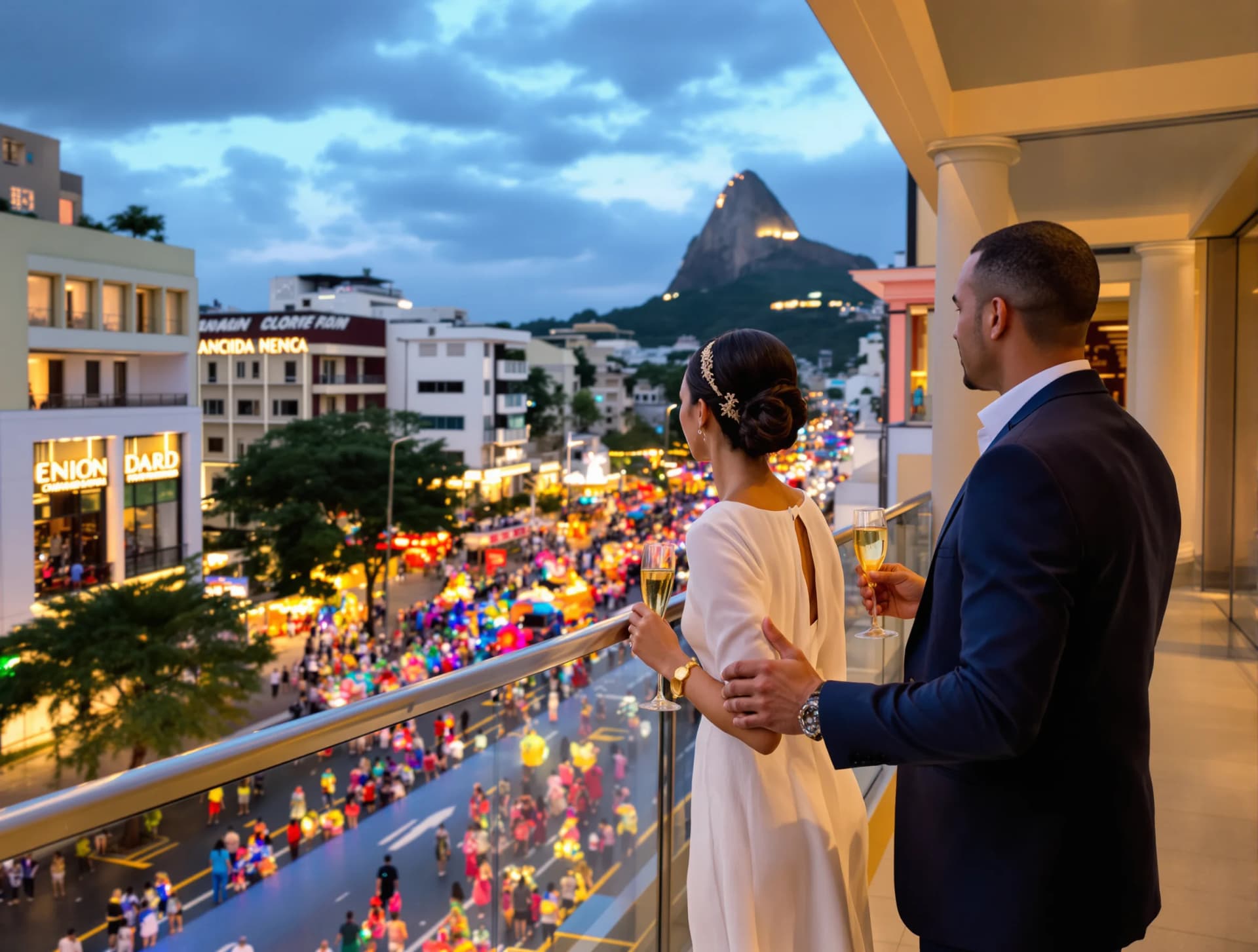 Experiência VIP sofisticada no Carnaval do Rio de Janeiro com acesso premium e coordenação profissional